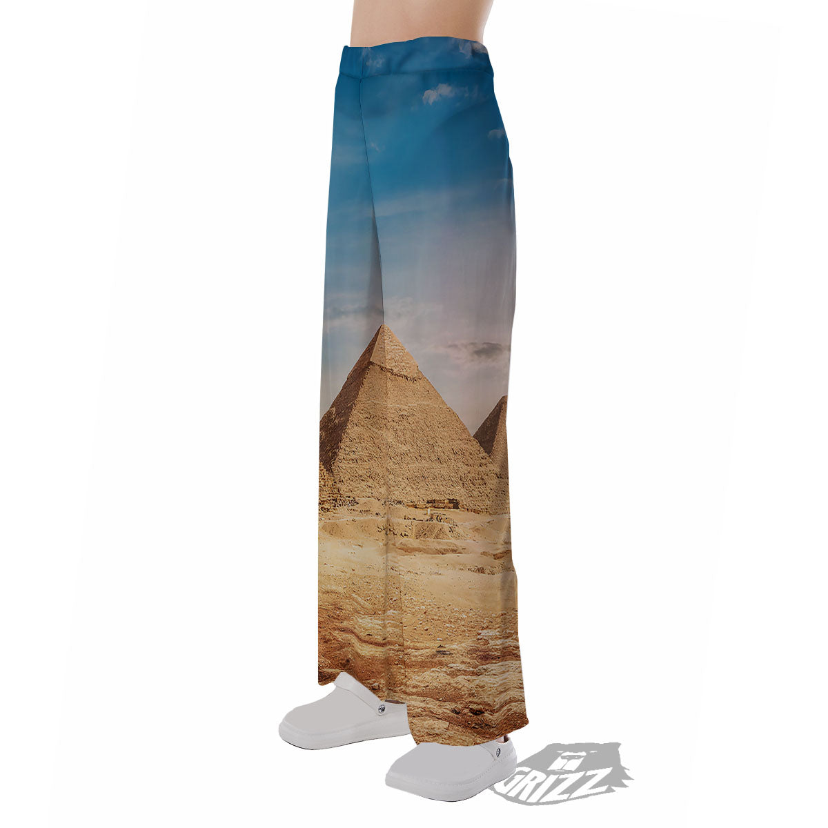 Pyramid Giza Print Pajama Pants-grizzshop