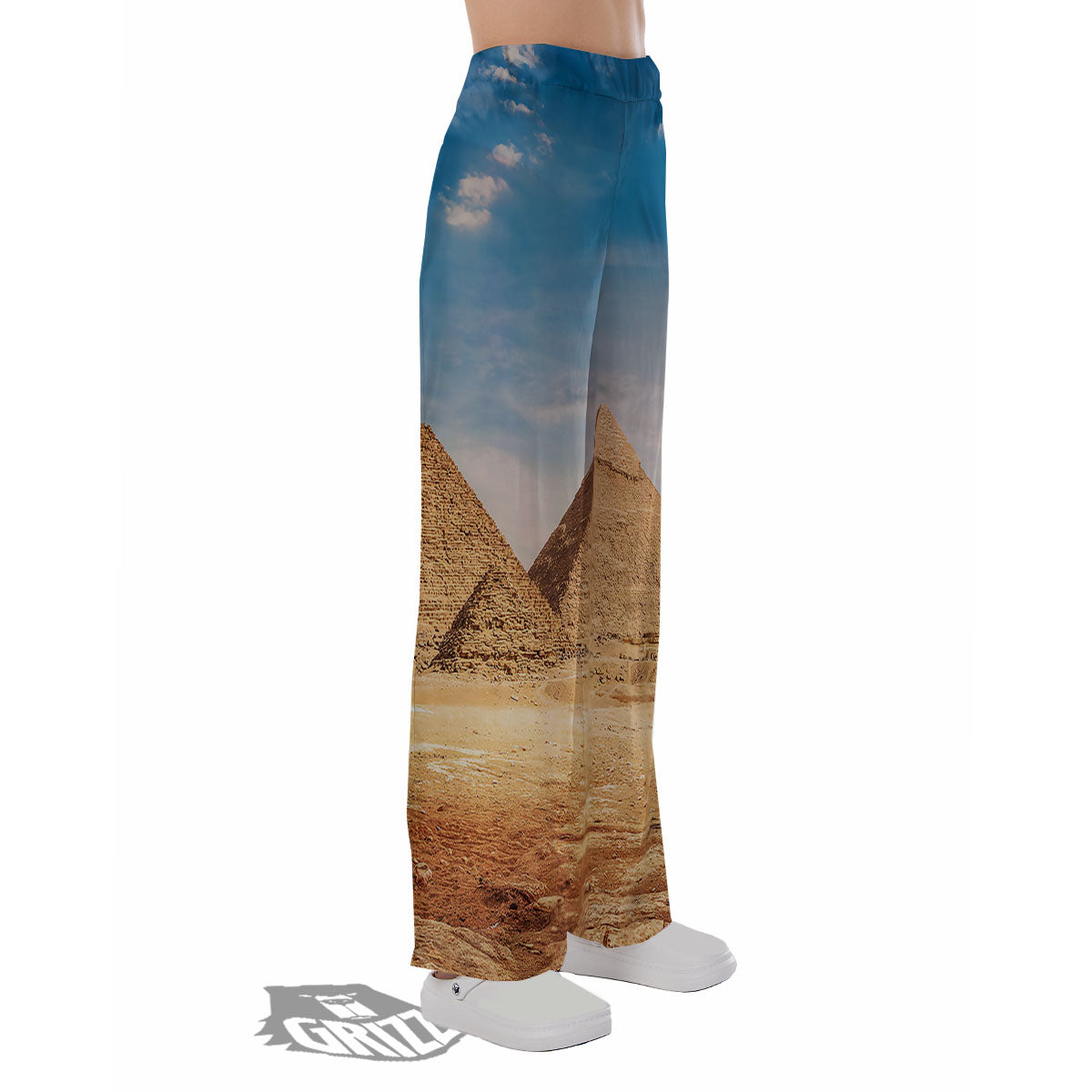 Pyramid Giza Print Pajama Pants-grizzshop