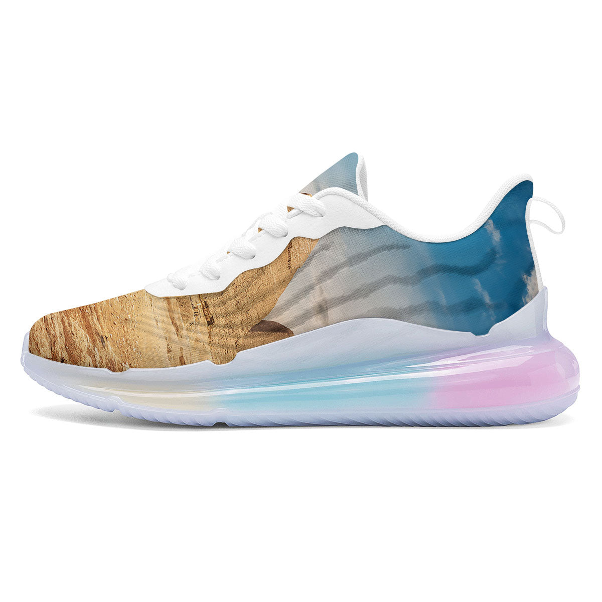 Pyramid Giza Print Running Sneakers-grizzshop