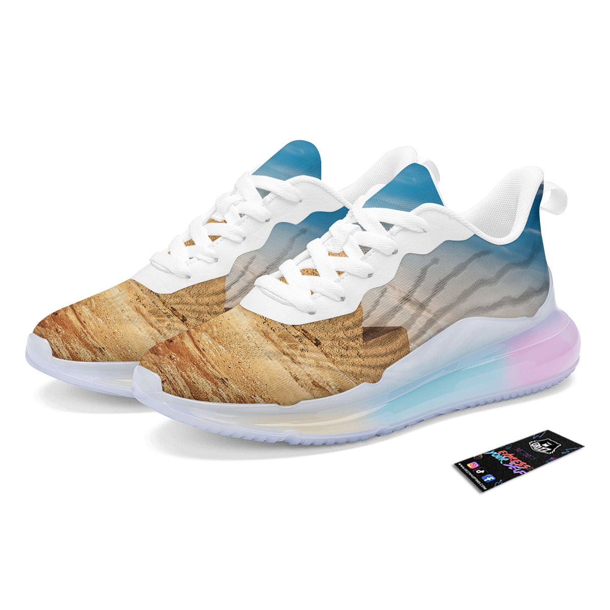 Pyramid Giza Print Running Sneakers-grizzshop