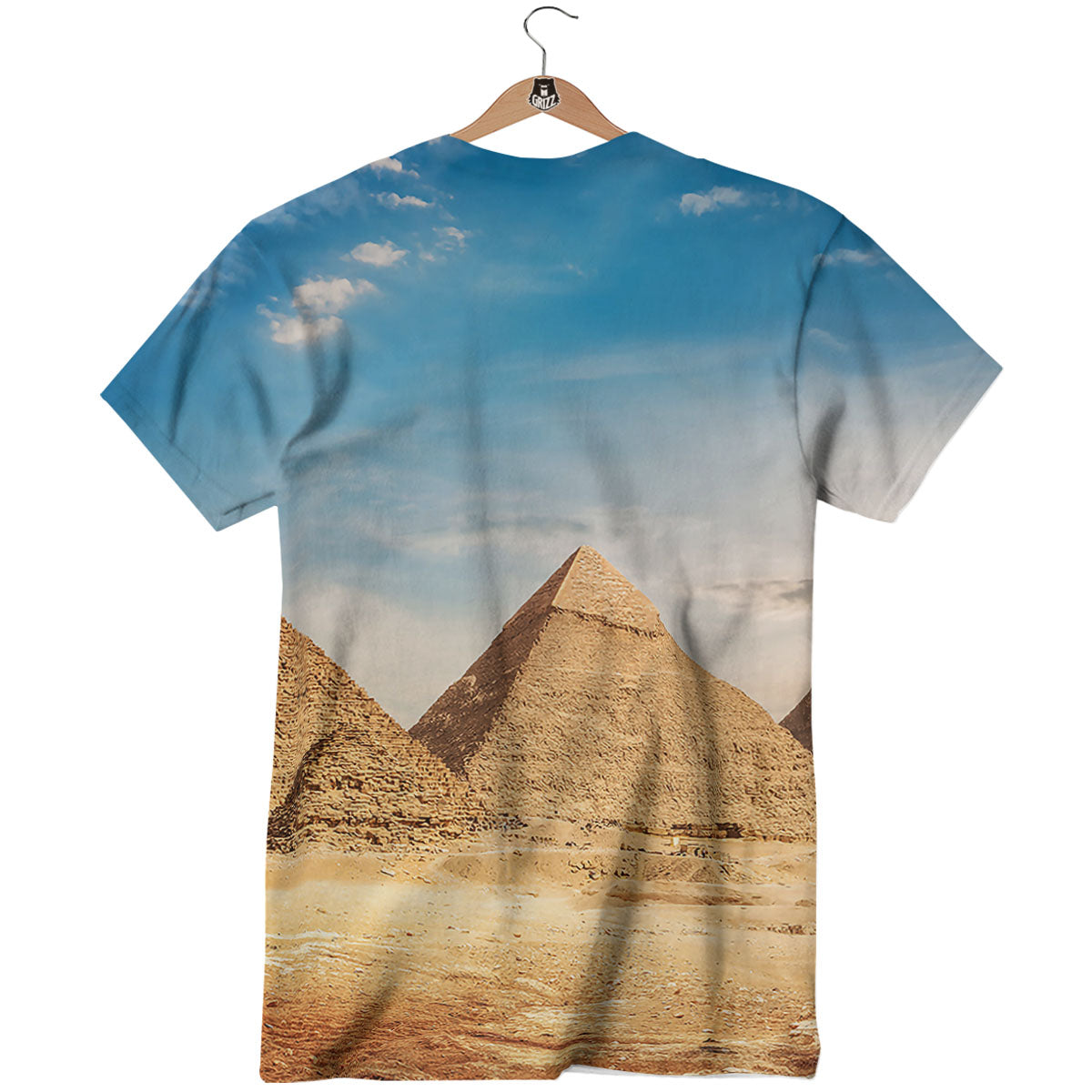 Pyramid Giza Print T-Shirt-grizzshop