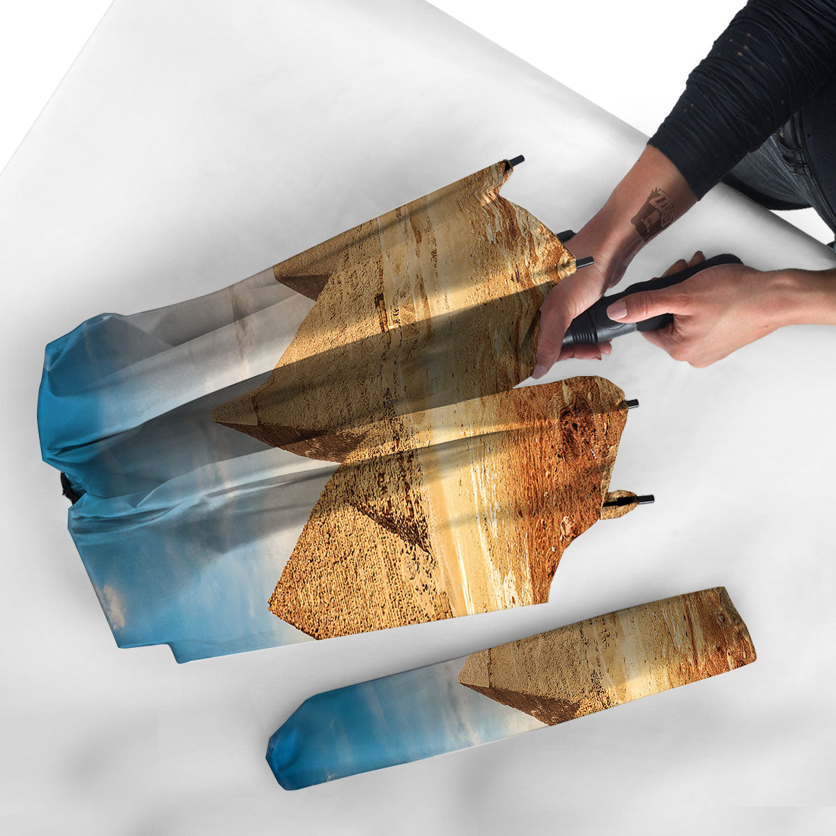 Pyramid Giza Print Umbrella-grizzshop