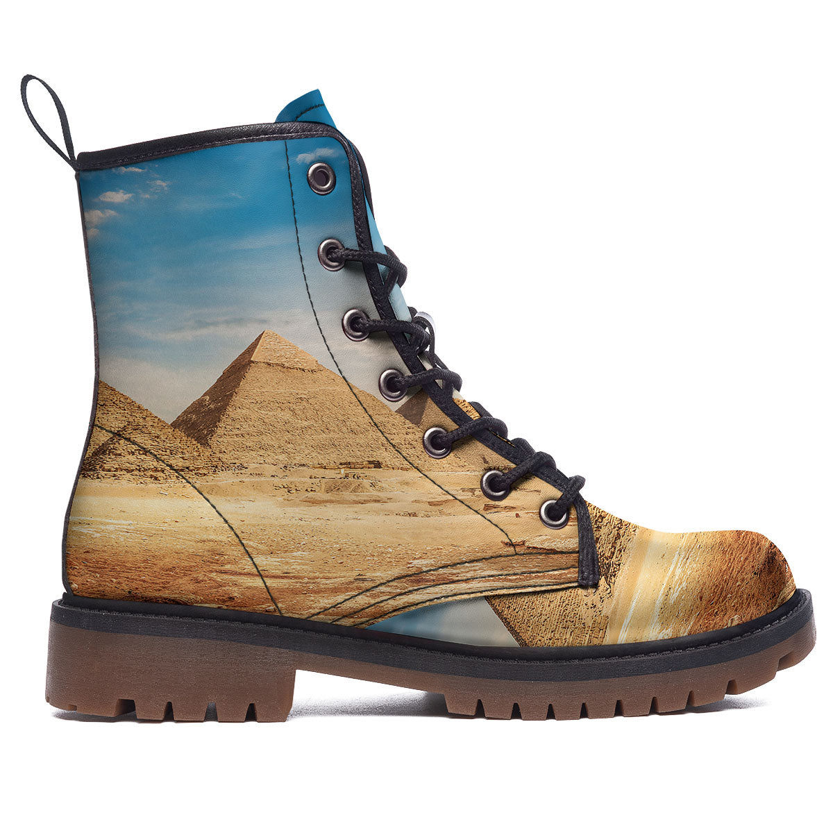 Pyramid Giza Print Work Boots-grizzshop