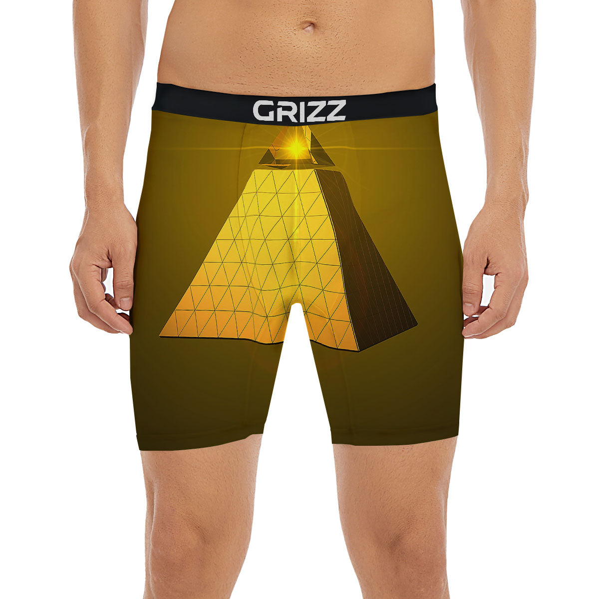 Pyramid Golden Print Boxer Briefs-grizzshop