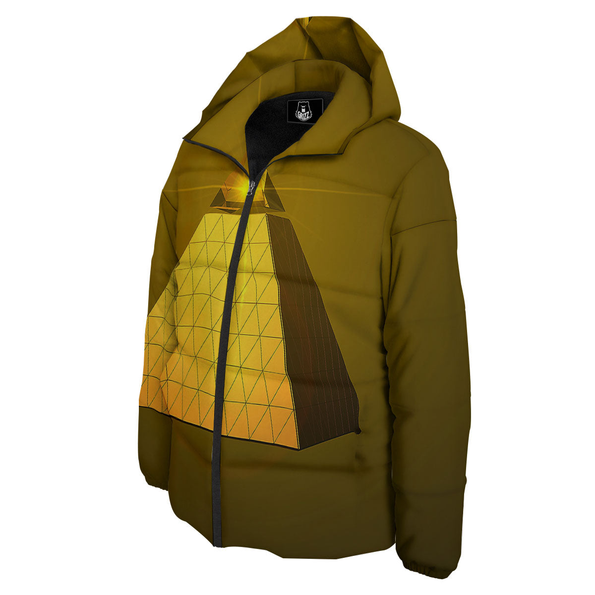Pyramid Golden Print Down Jacket-grizzshop