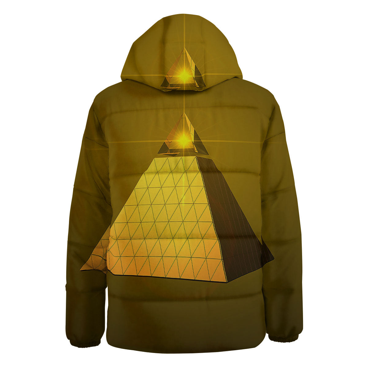 Pyramid Golden Print Down Jacket-grizzshop