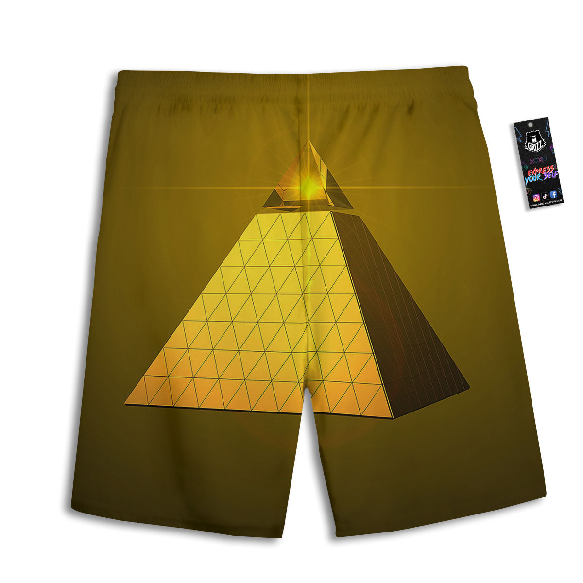Saint Patrick's Day Irish Clover Print Men's Athletic Shorts