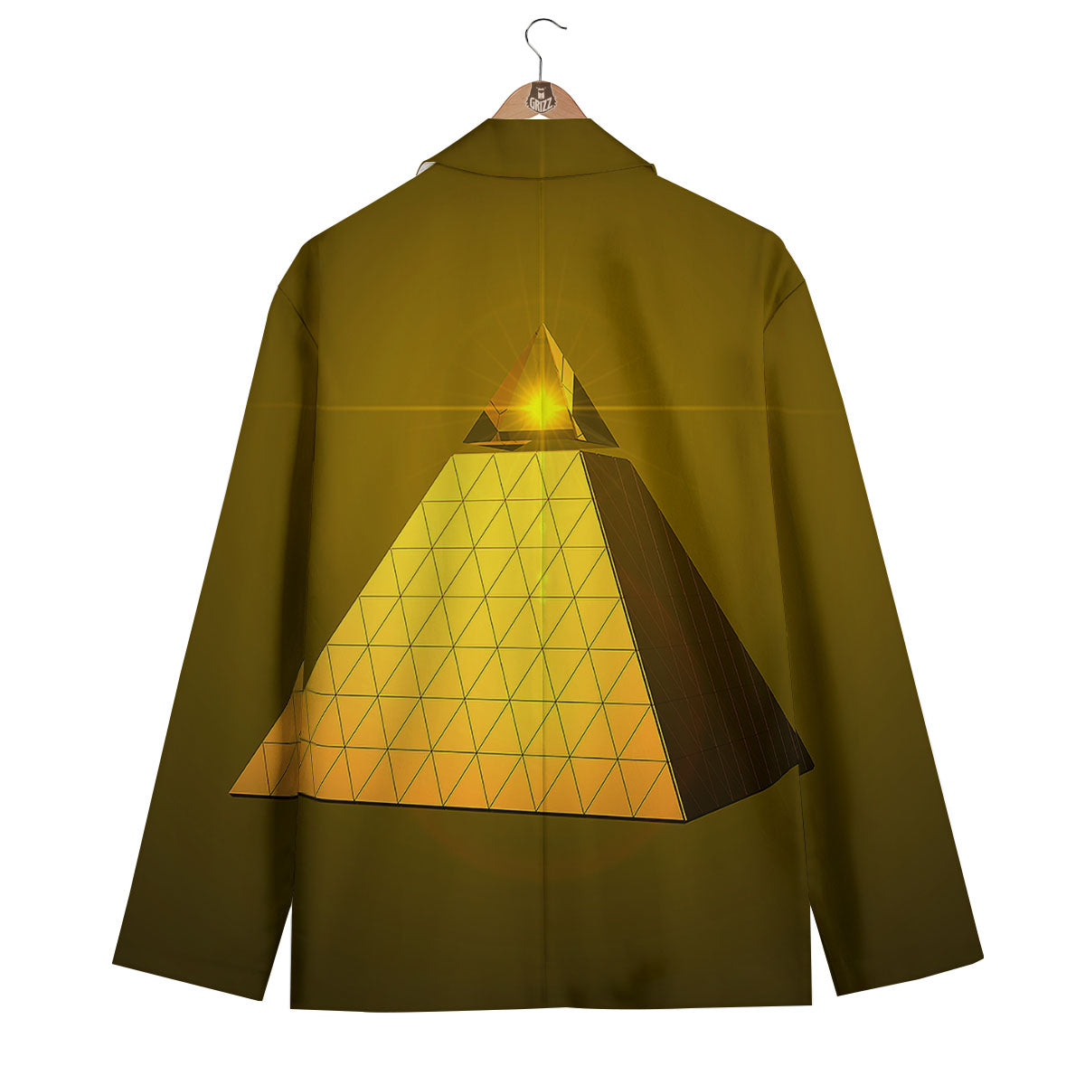 Pyramid Golden Print Men's Blazer-grizzshop