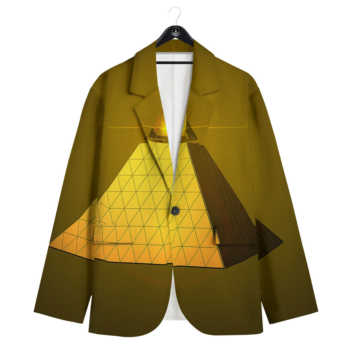 Pyramid Golden Print Men's Sport Coat-grizzshop
