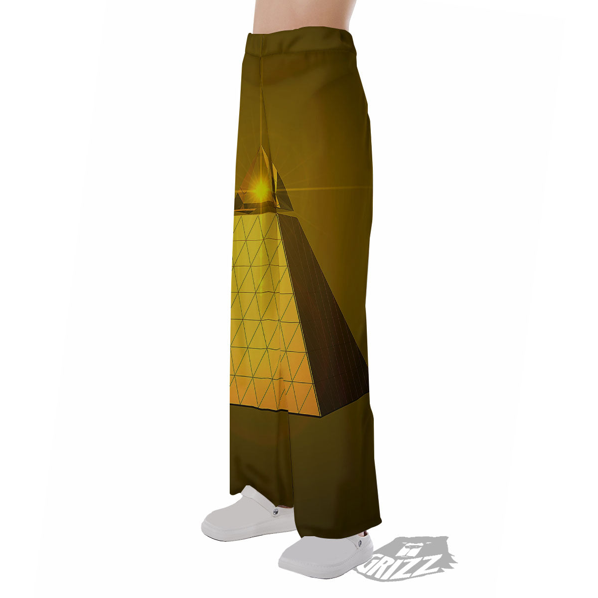 Pyramid Golden Print Pajama Pants-grizzshop