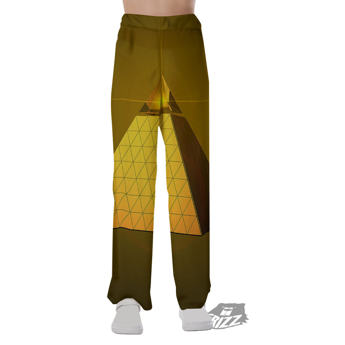 Pyramid Golden Print Pajama Pants-grizzshop