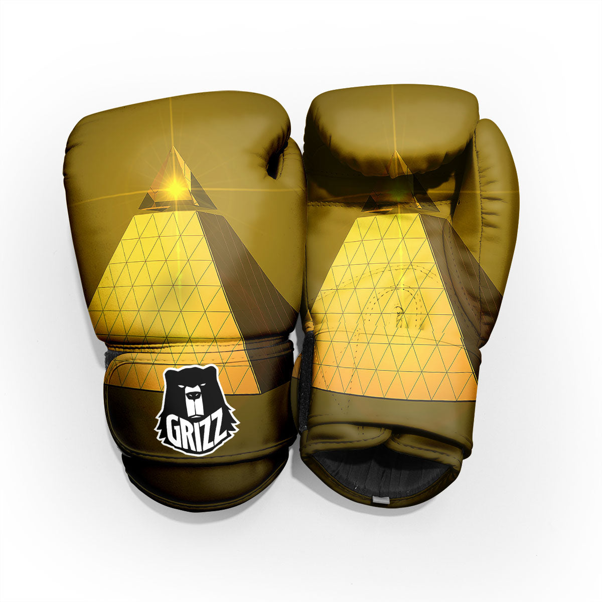 Pyramid Golden Print Pro Boxing Glove