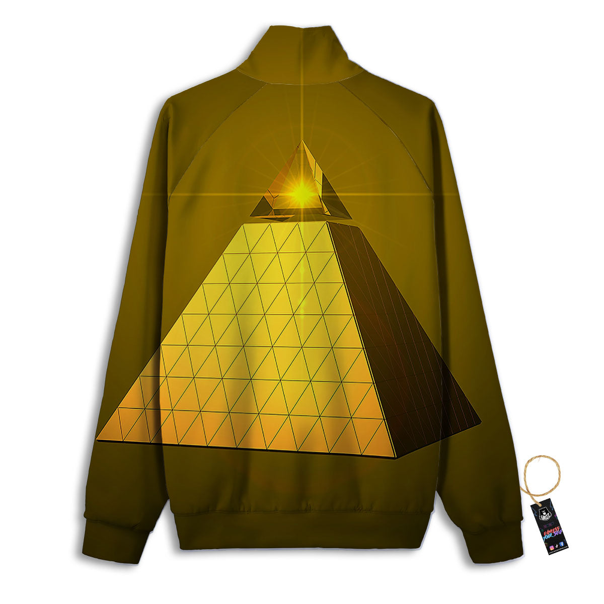 Pyramid Golden Print Track Jacket-grizzshop