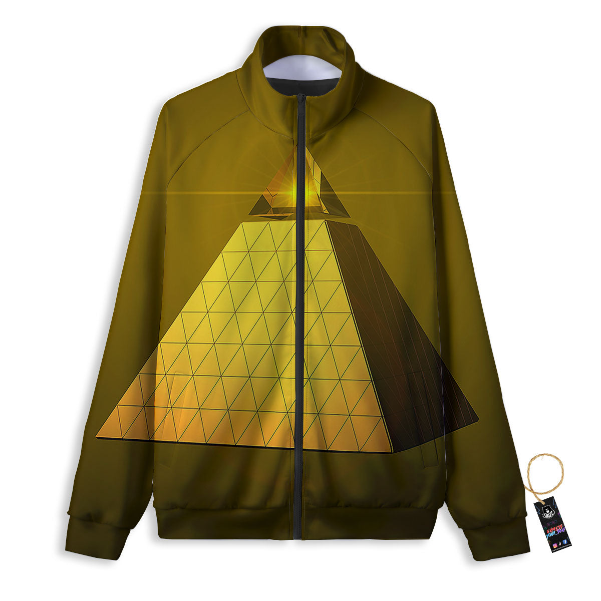 Pyramid Golden Print Track Jacket-grizzshop