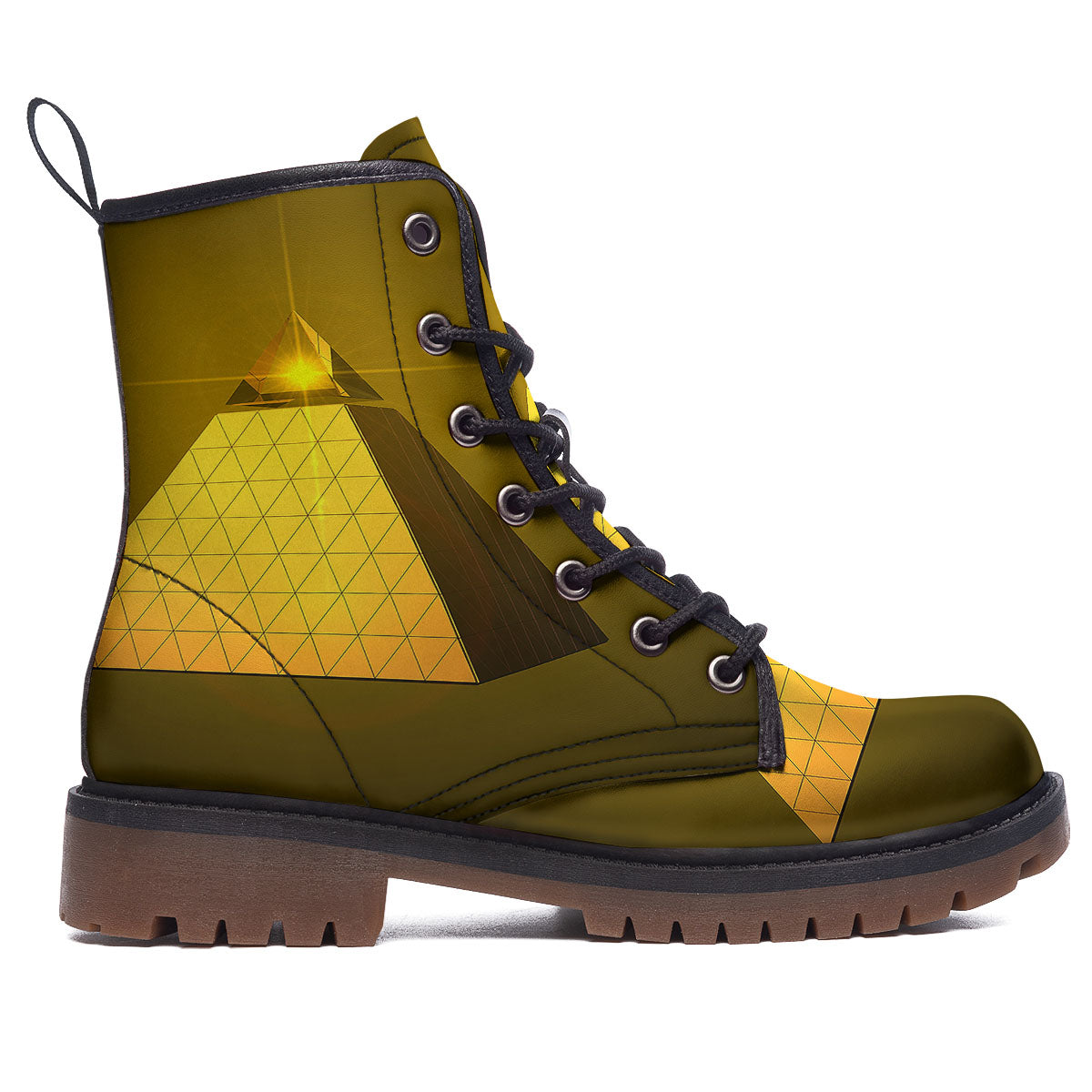 Pyramid Golden Print Work Boots-grizzshop