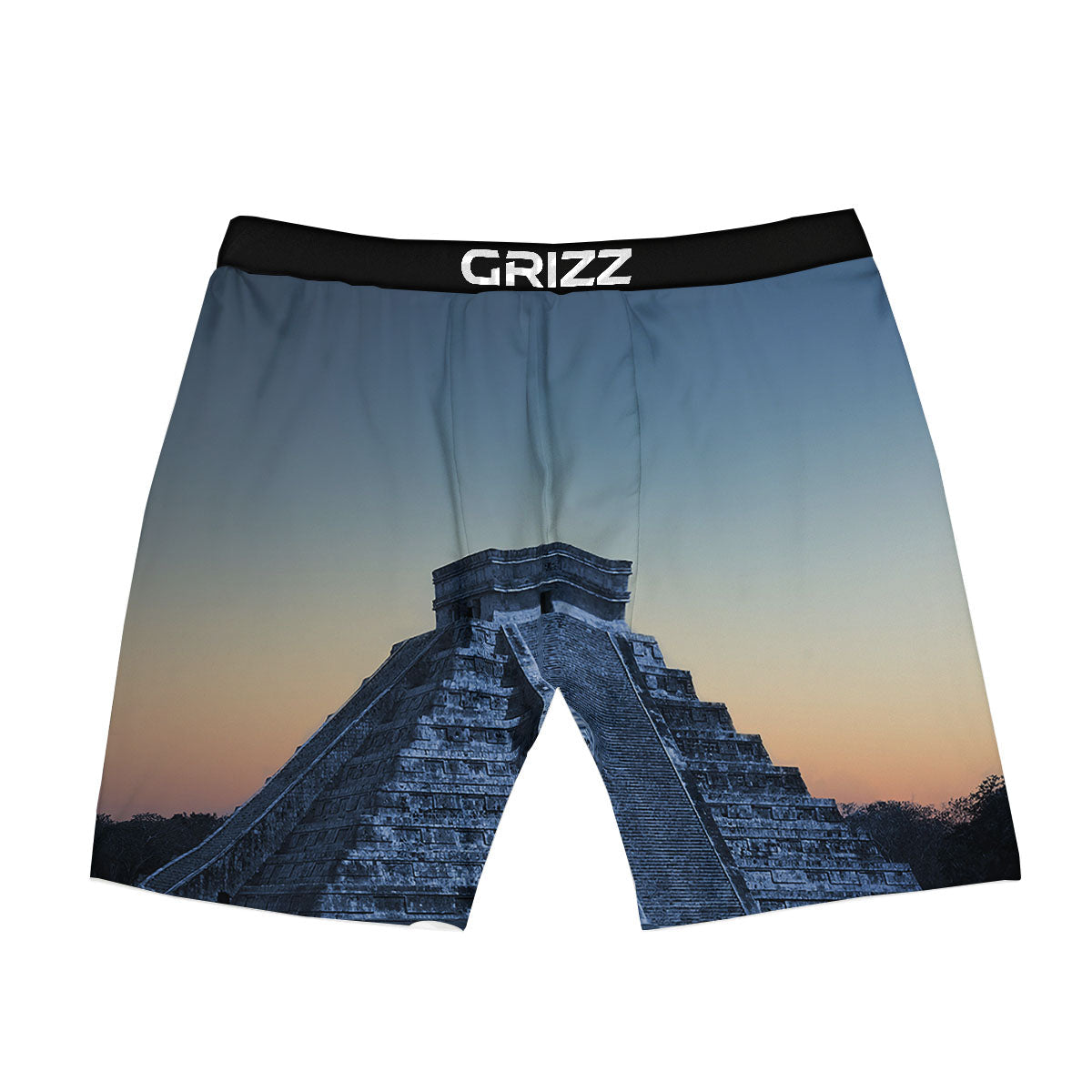 Pyramid Mayan Print Boxer Briefs-grizzshop