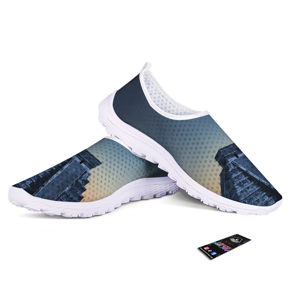 Pyramid Mayan Print Nurse Shoes-grizzshop
