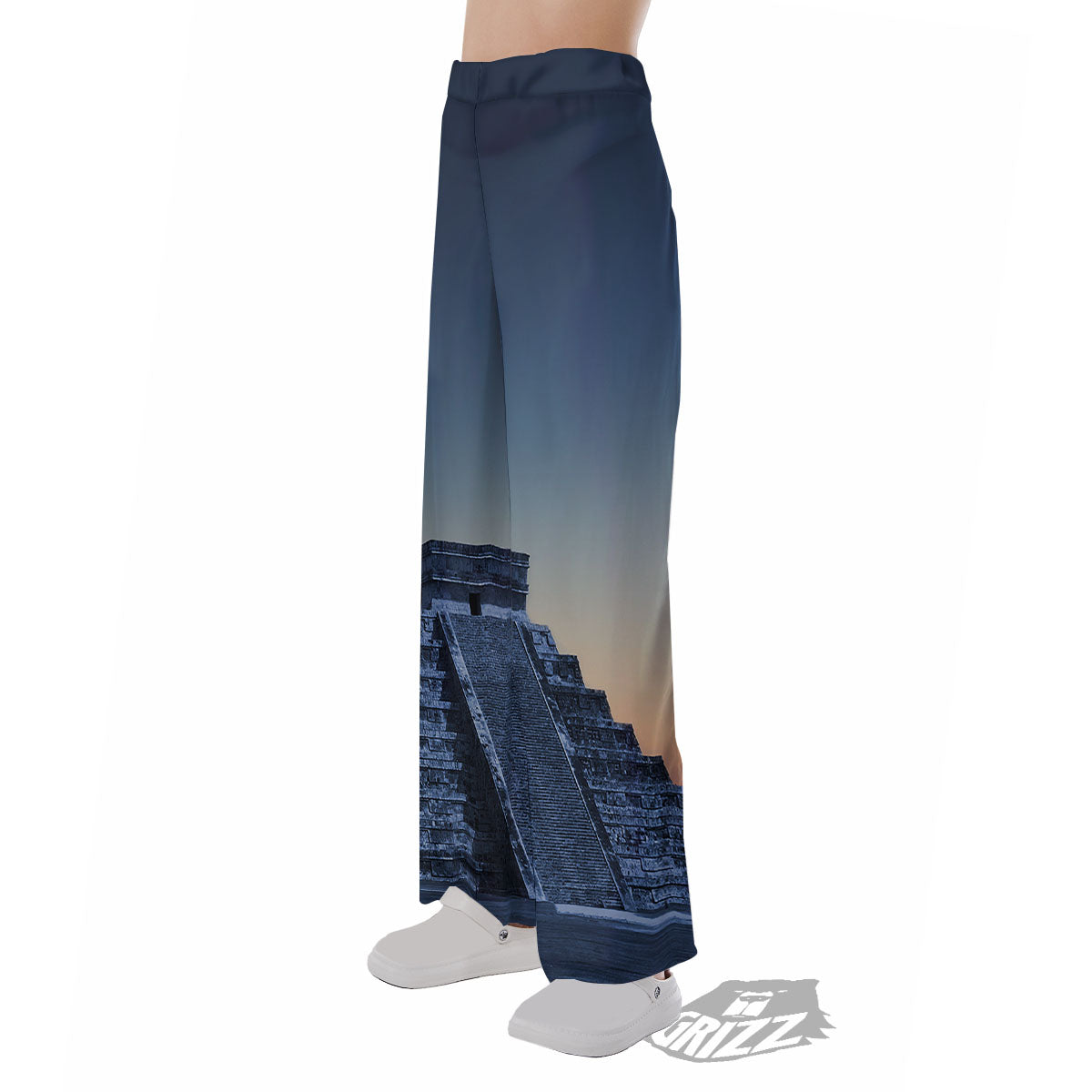 Pyramid Mayan Print Pajama Pants-grizzshop
