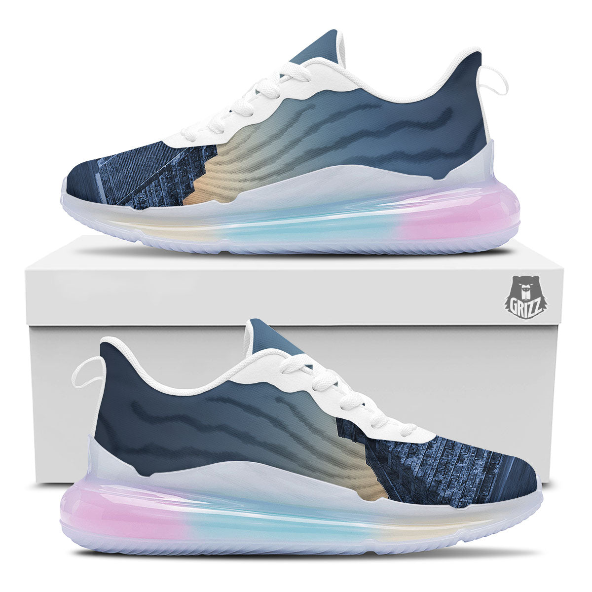 Pyramid Mayan Print Running Sneakers-grizzshop
