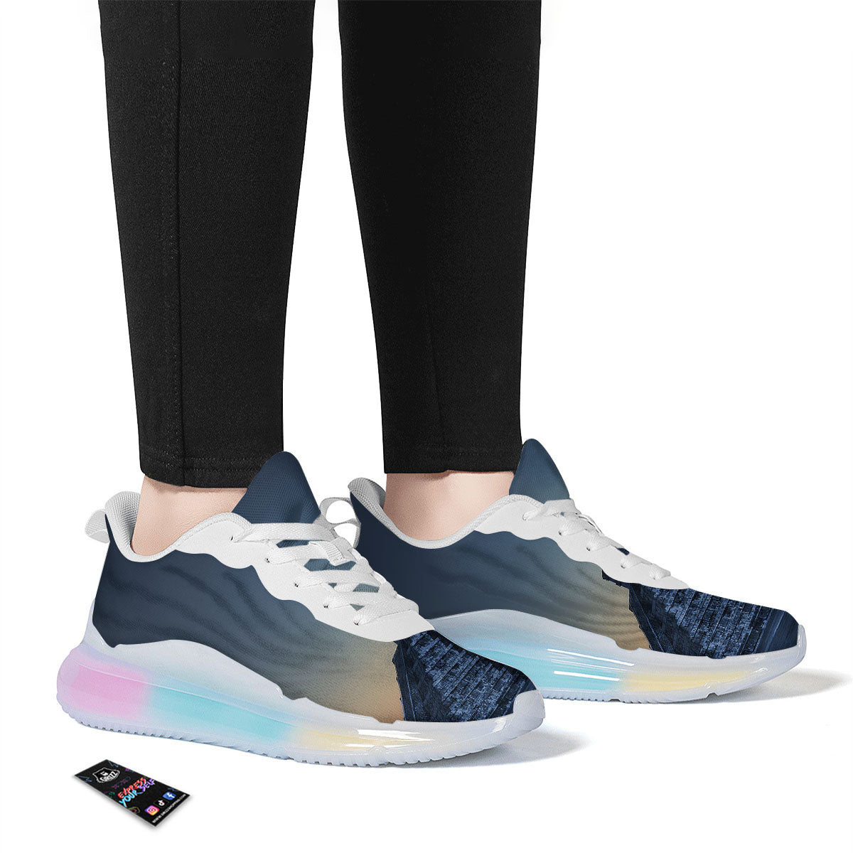 Pyramid Mayan Print Running Sneakers-grizzshop