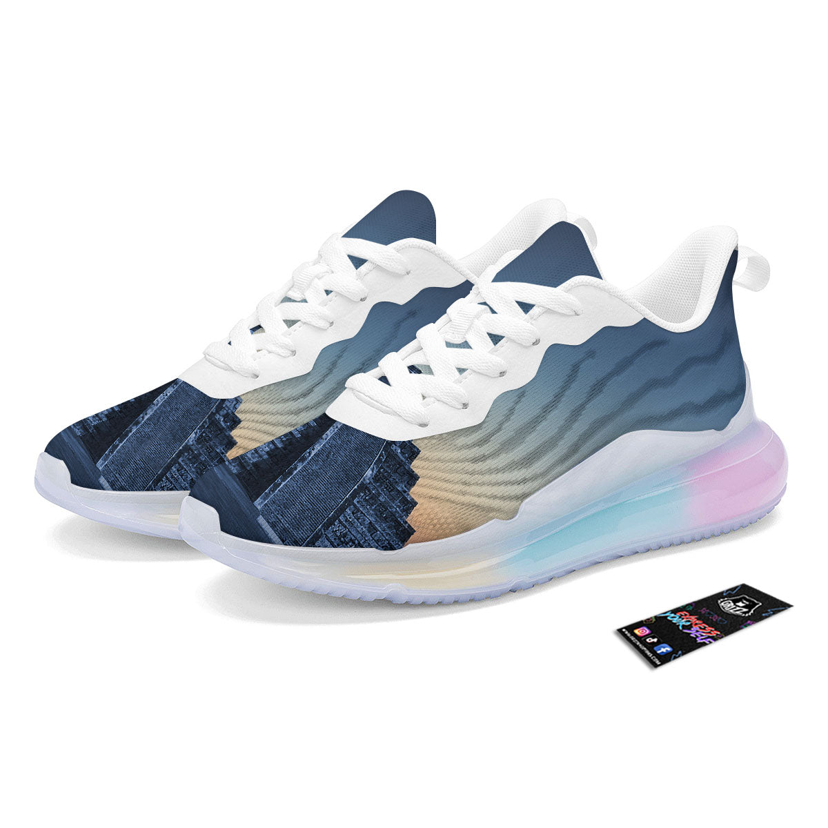 Pyramid Mayan Print Running Sneakers-grizzshop