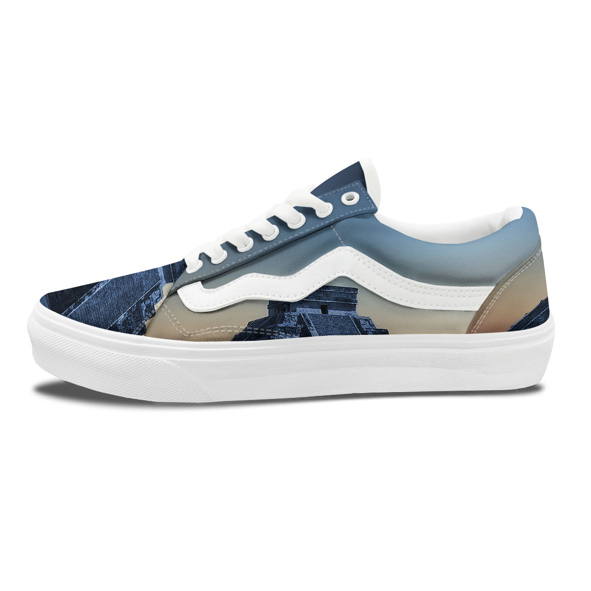 Pyramid Mayan Print Skate Shoes-grizzshop