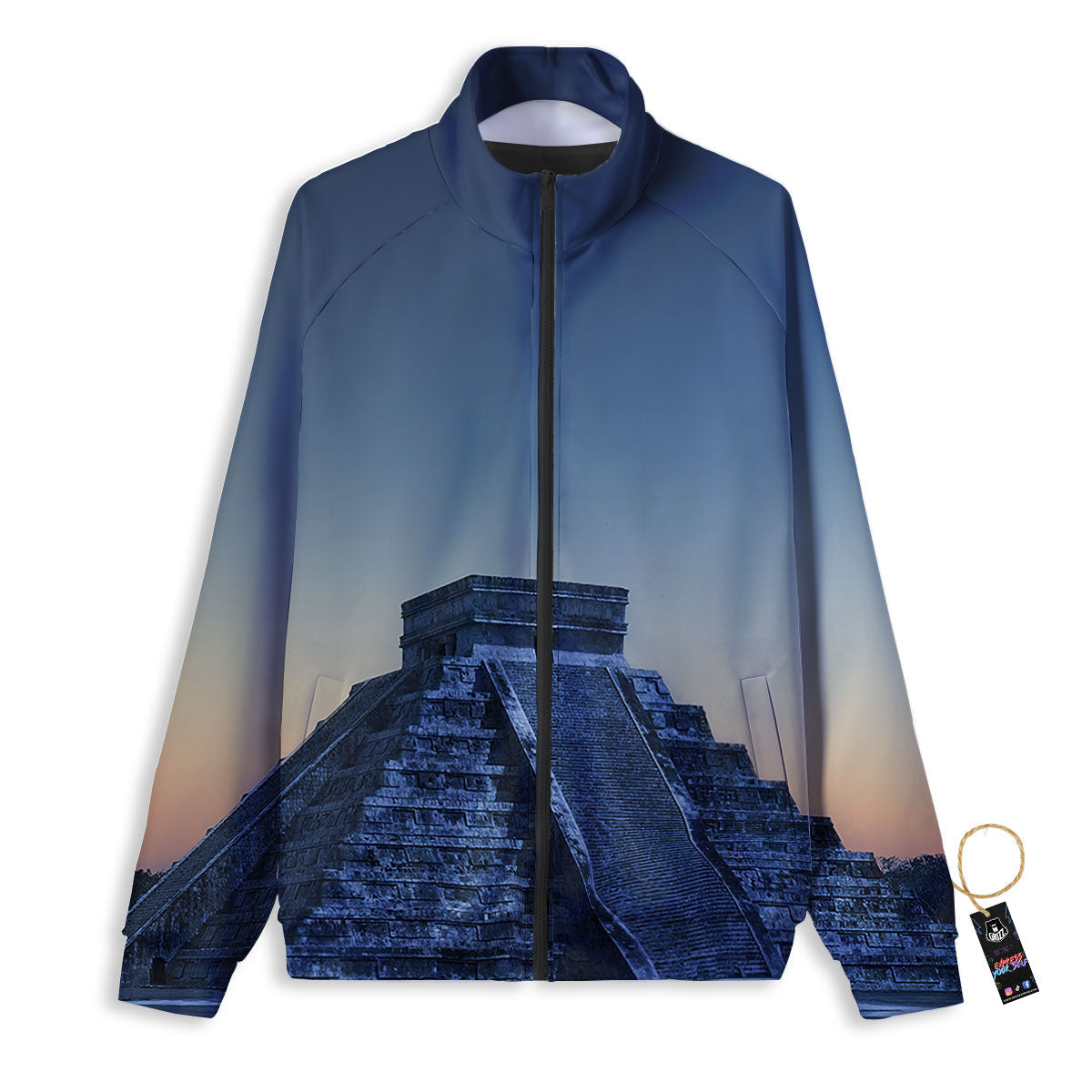 Pyramid Mayan Print Track Jacket-grizzshop