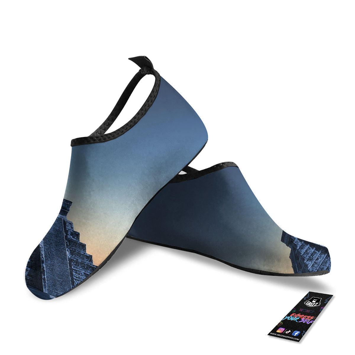 Pyramid Mayan Print Water Shoes-grizzshop