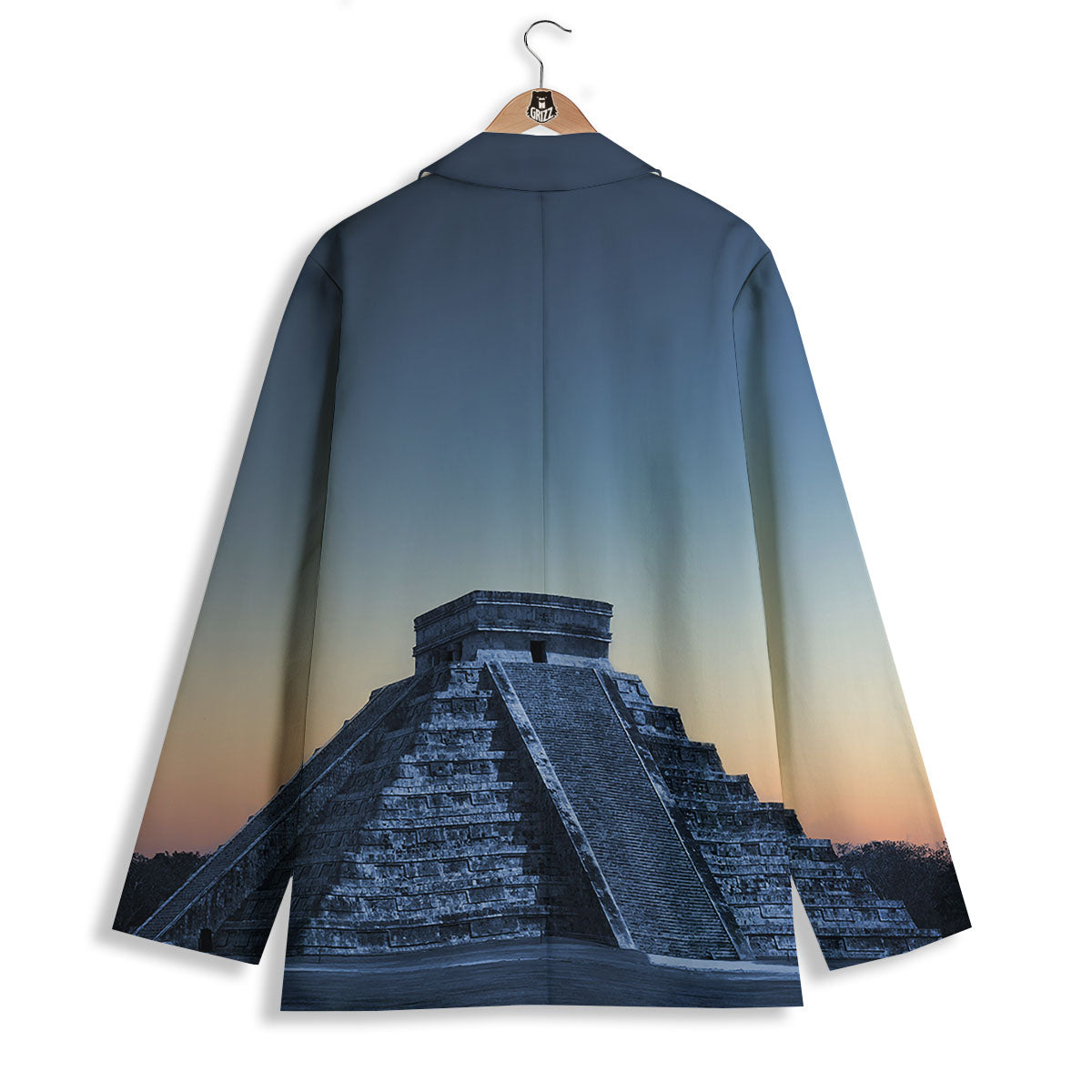 Pyramid Mayan Print Women's Blazer-grizzshop