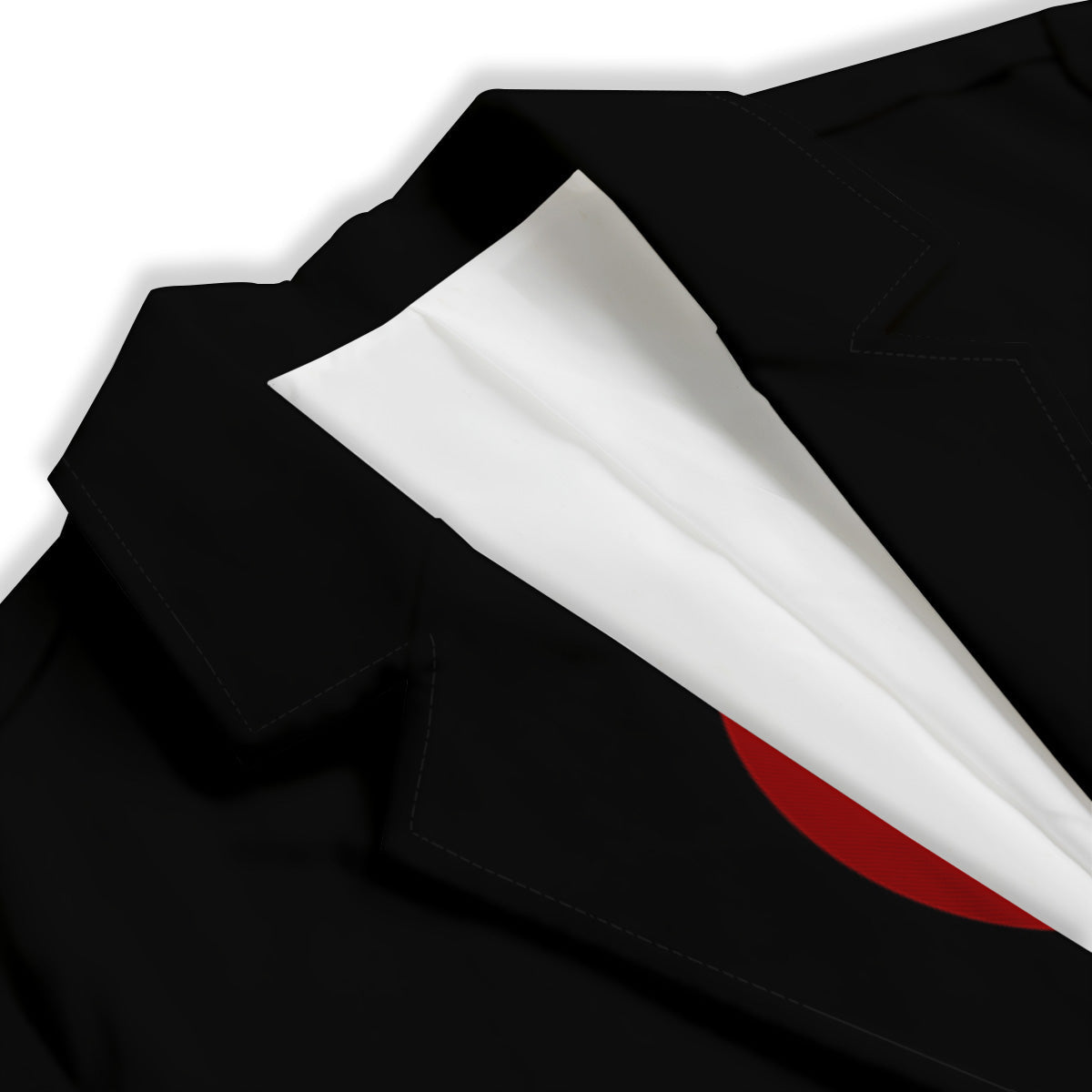 Pyramid Red Moon Print Women's Blazer-grizzshop