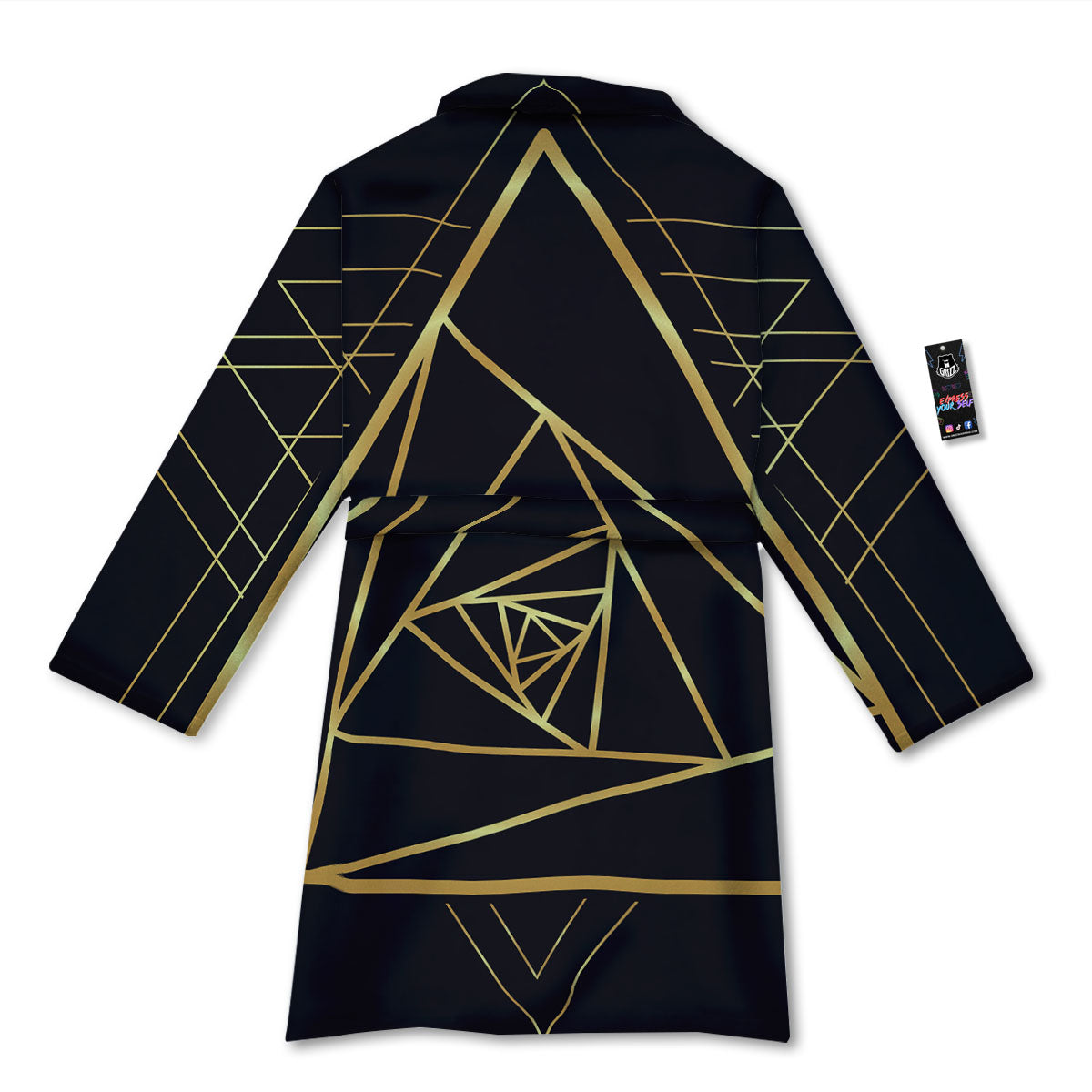 Pyramid Rose Print Bathrobe-grizzshop