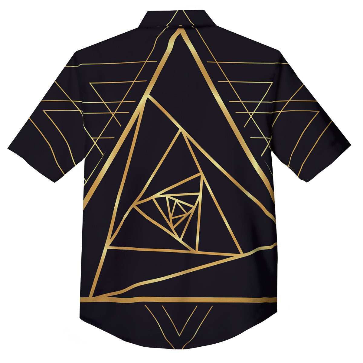 Pyramid Rose Print Button Up Shirt-grizzshop