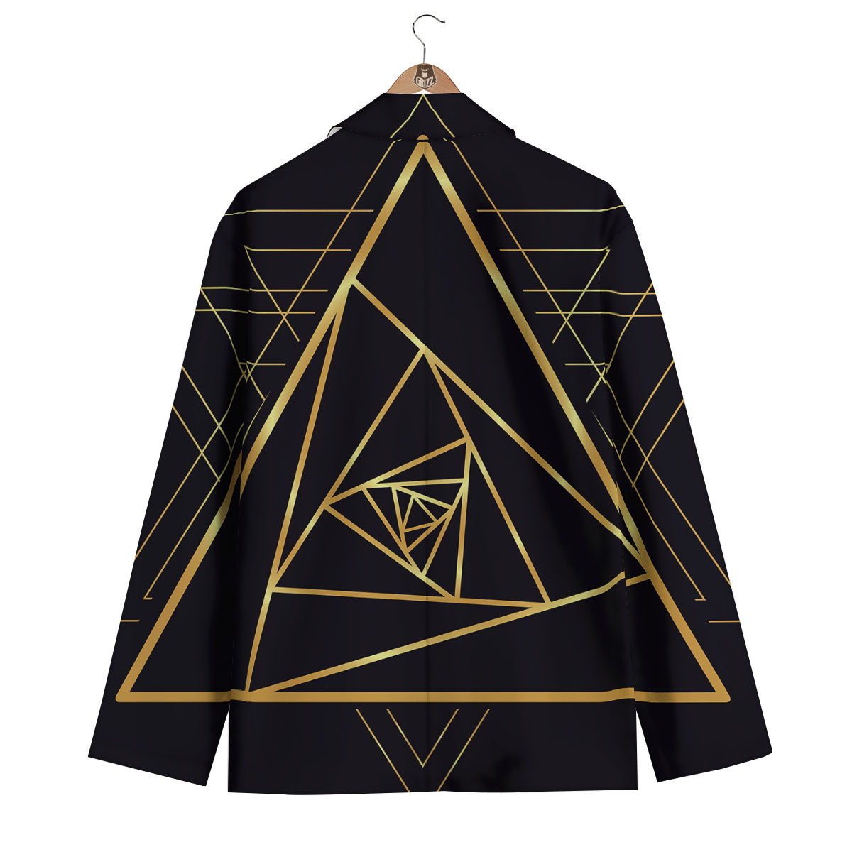Pyramid Rose Print Men's Blazer-grizzshop