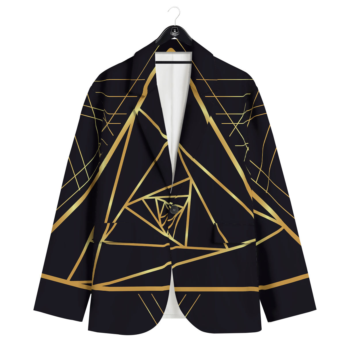 Pyramid Rose Print Men's Sport Coat-grizzshop