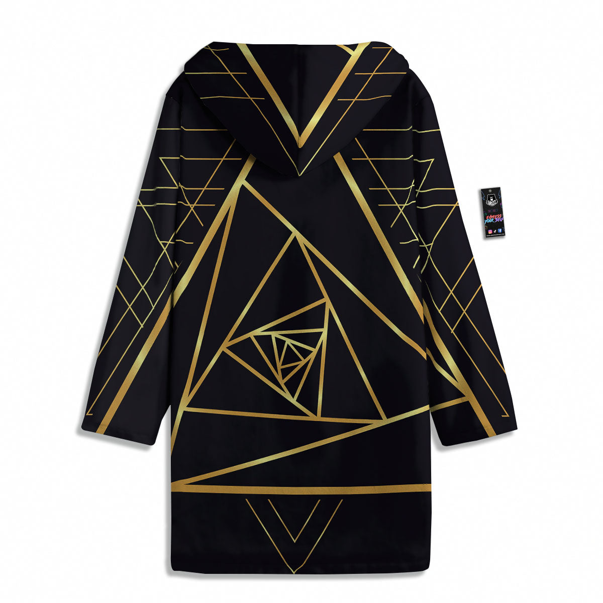 Pyramid Rose Print Men's Windbreaker Jacket-grizzshop