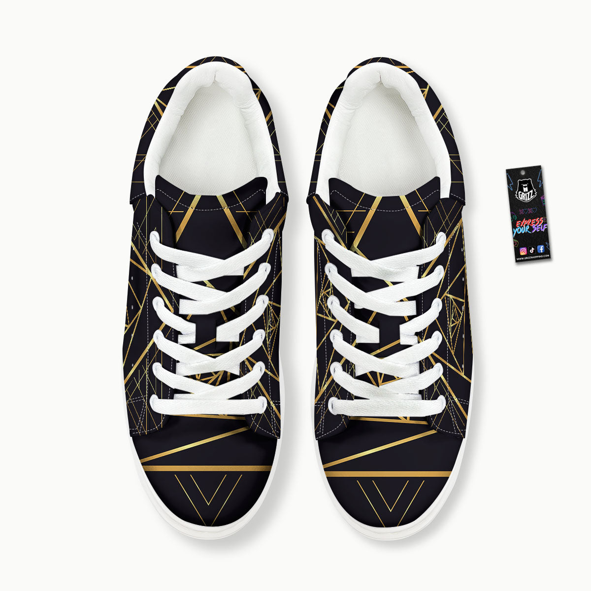 Pyramid Rose Print Platform Shoes-grizzshop