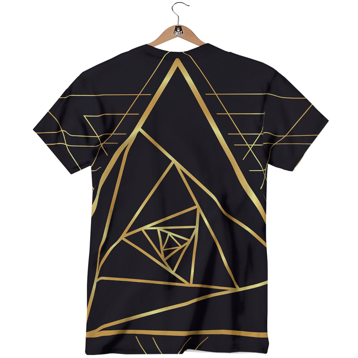 Pyramid Rose Print T-Shirt-grizzshop