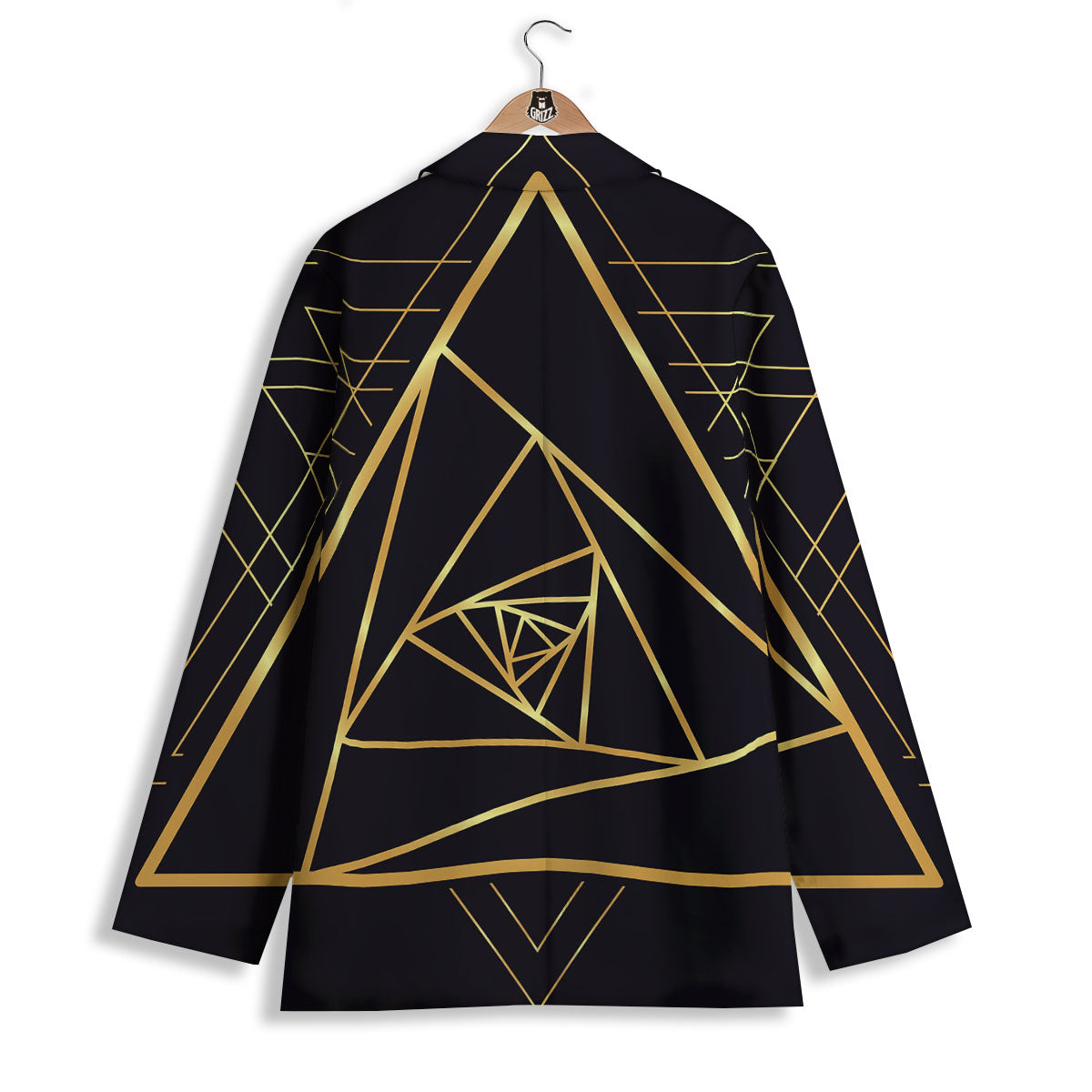 Pyramid Rose Print Women's Blazer-grizzshop