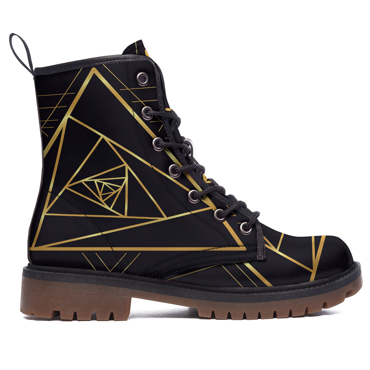 Pyramid Rose Print Work Boots-grizzshop