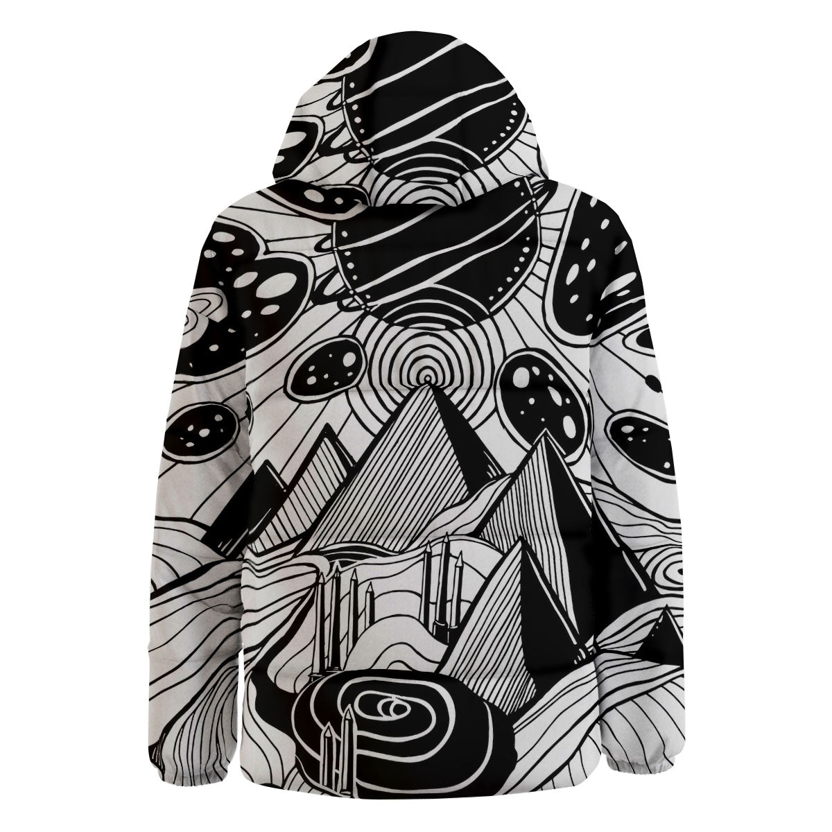 Pyramid UFO Print Down Jacket-grizzshop