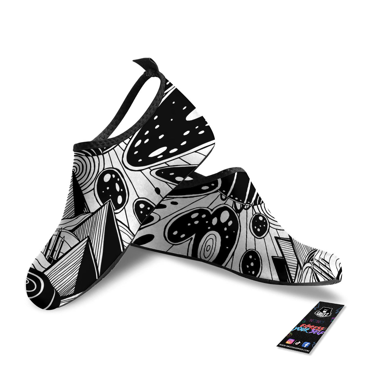 Pyramid UFO Print Water Shoes-grizzshop
