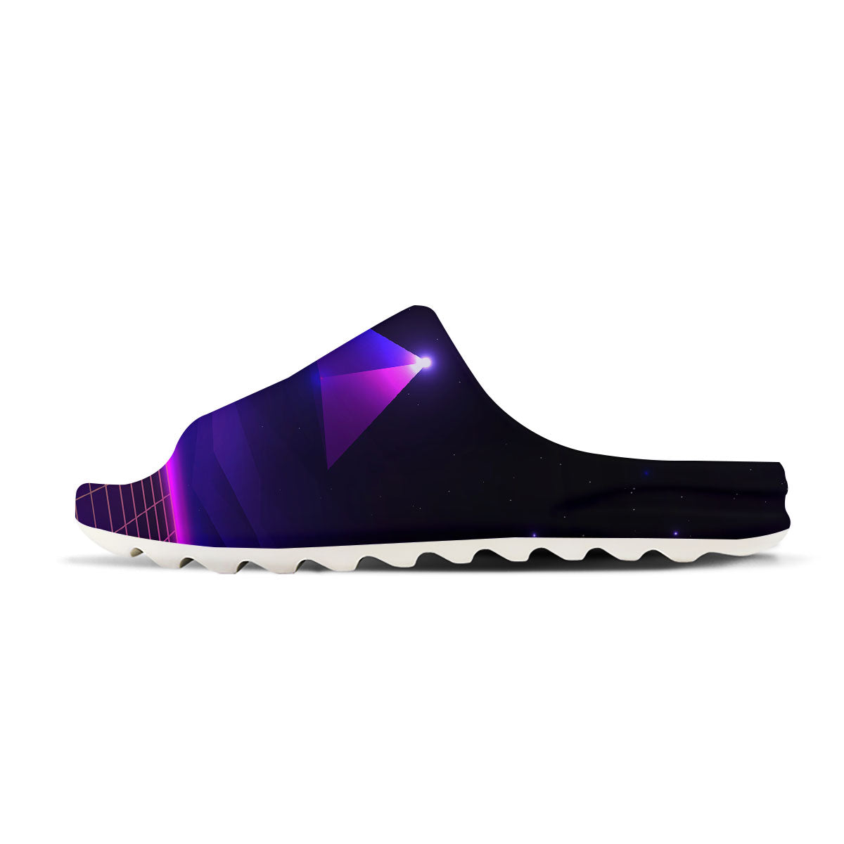Pyramid Cloud Purple Print Sandals-grizzshop