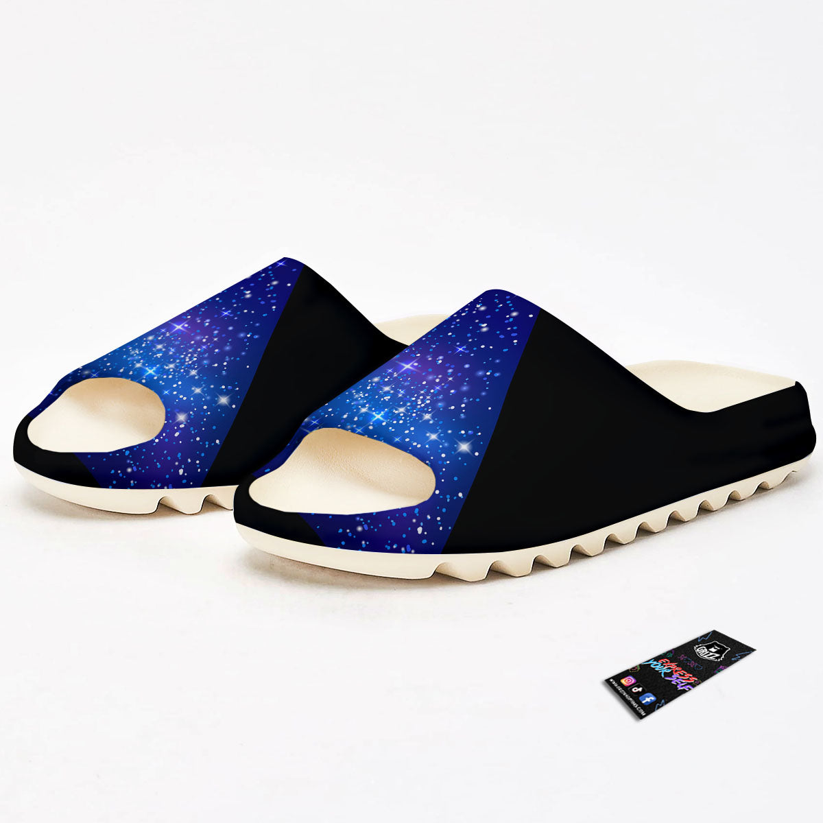 Pyramid Galaxy Print Sandals-grizzshop