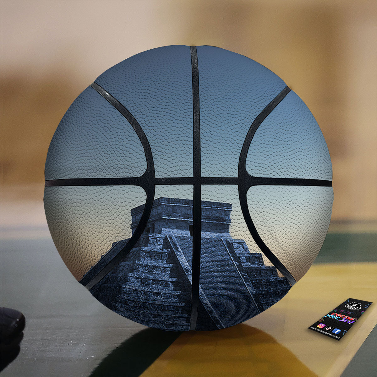 Pyramid Mayan Print Basketball