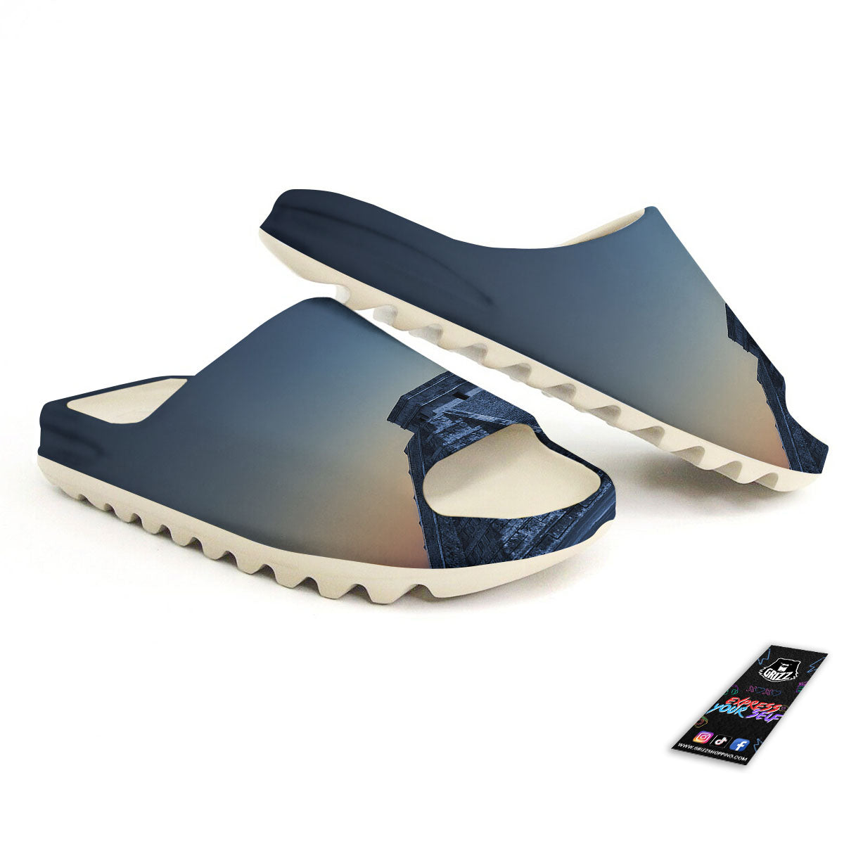 Pyramid Mayan Print Sandals-grizzshop