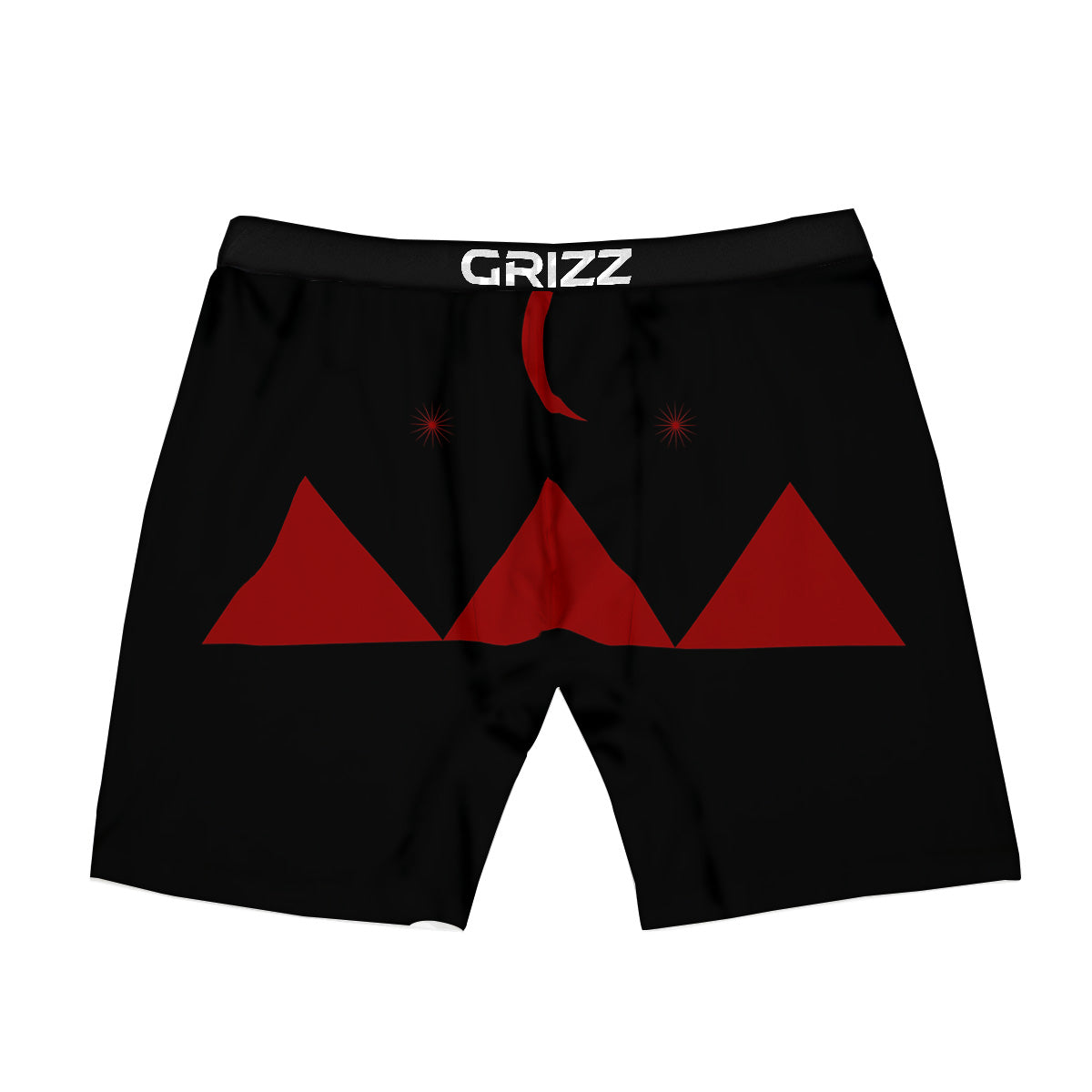 Pyramid Red Moon Print Boxer Briefs
