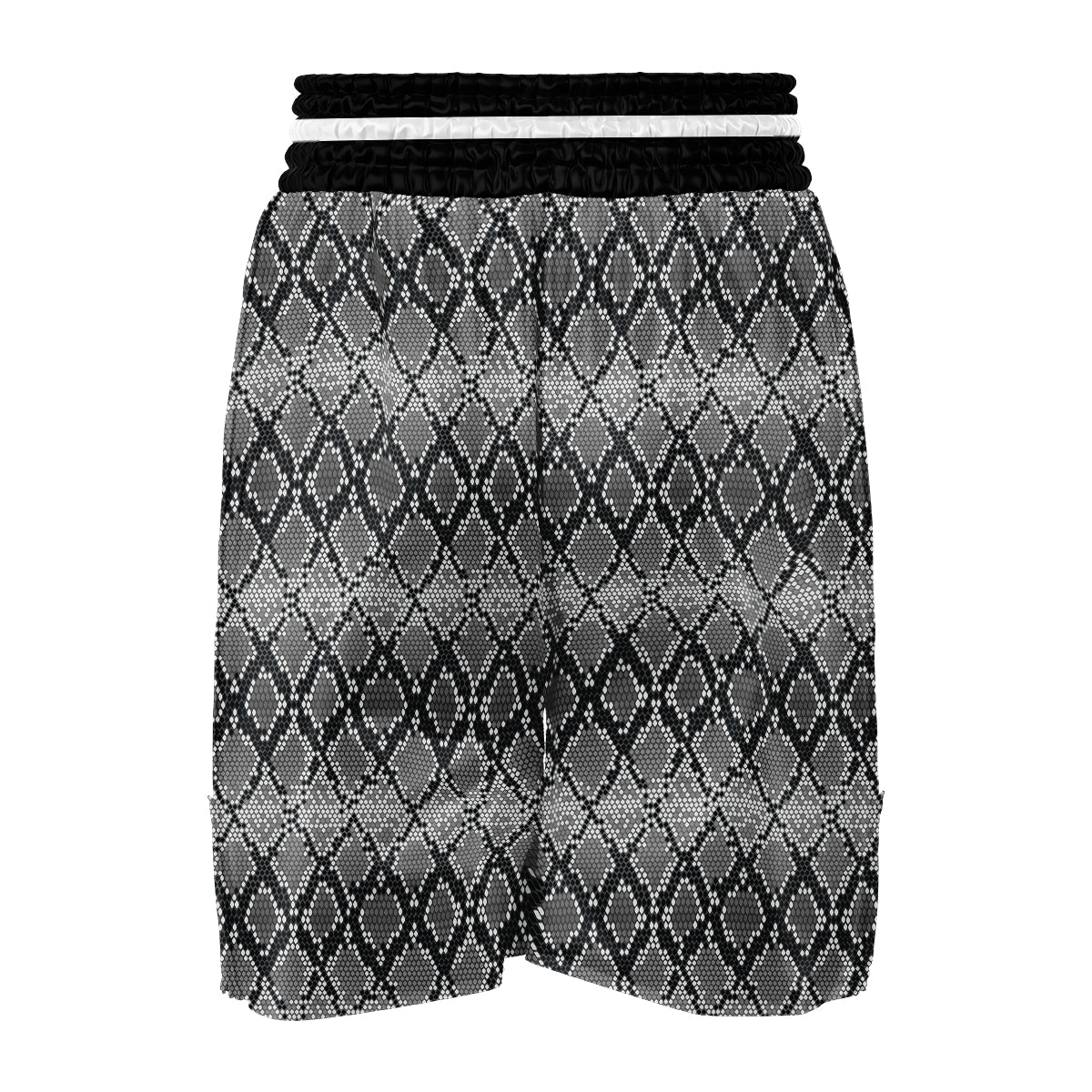 Python Skin Snakeskin Pattern Print Boxing Shorts-grizzshop