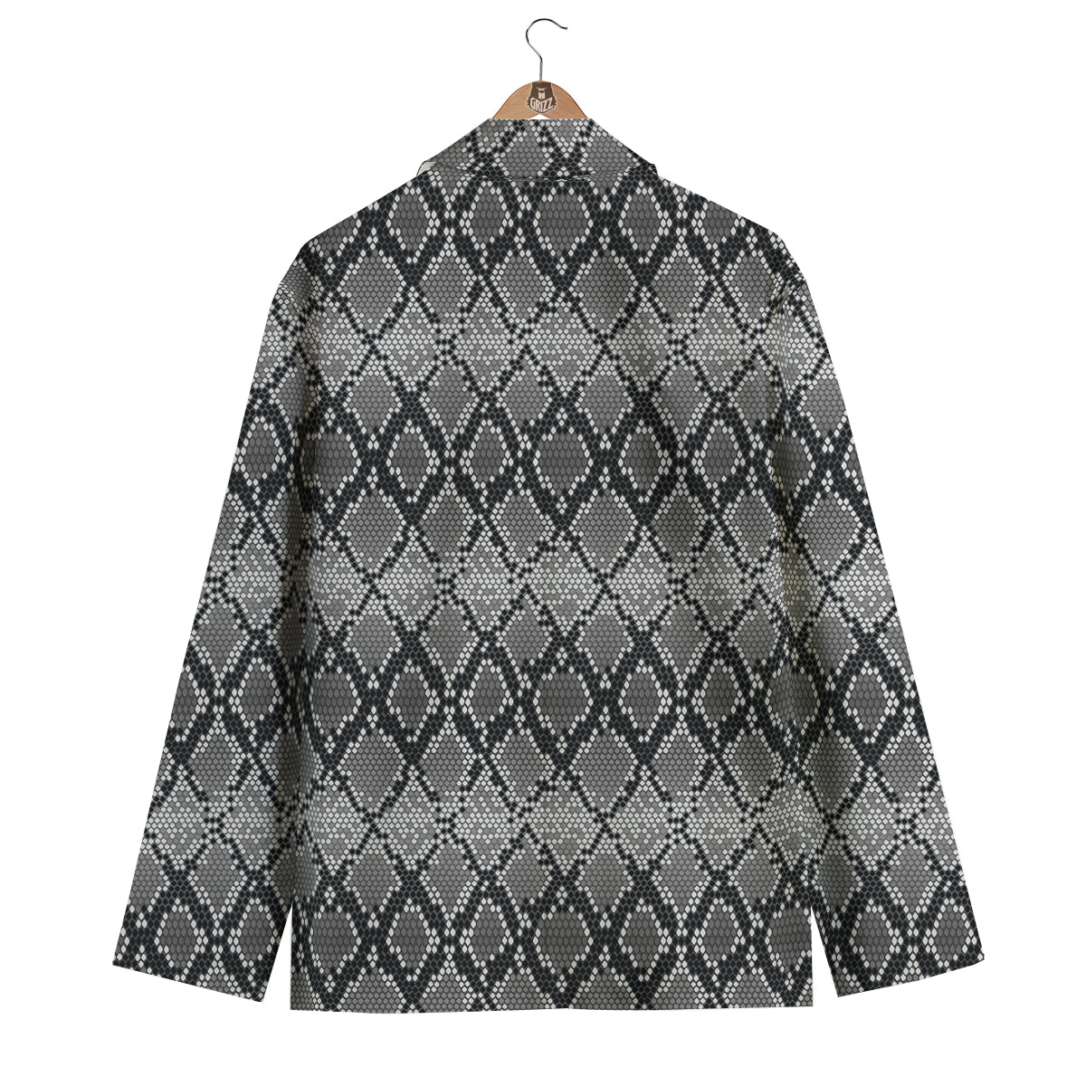 Python Skin Snakeskin Pattern Print Men's Blazer-grizzshop