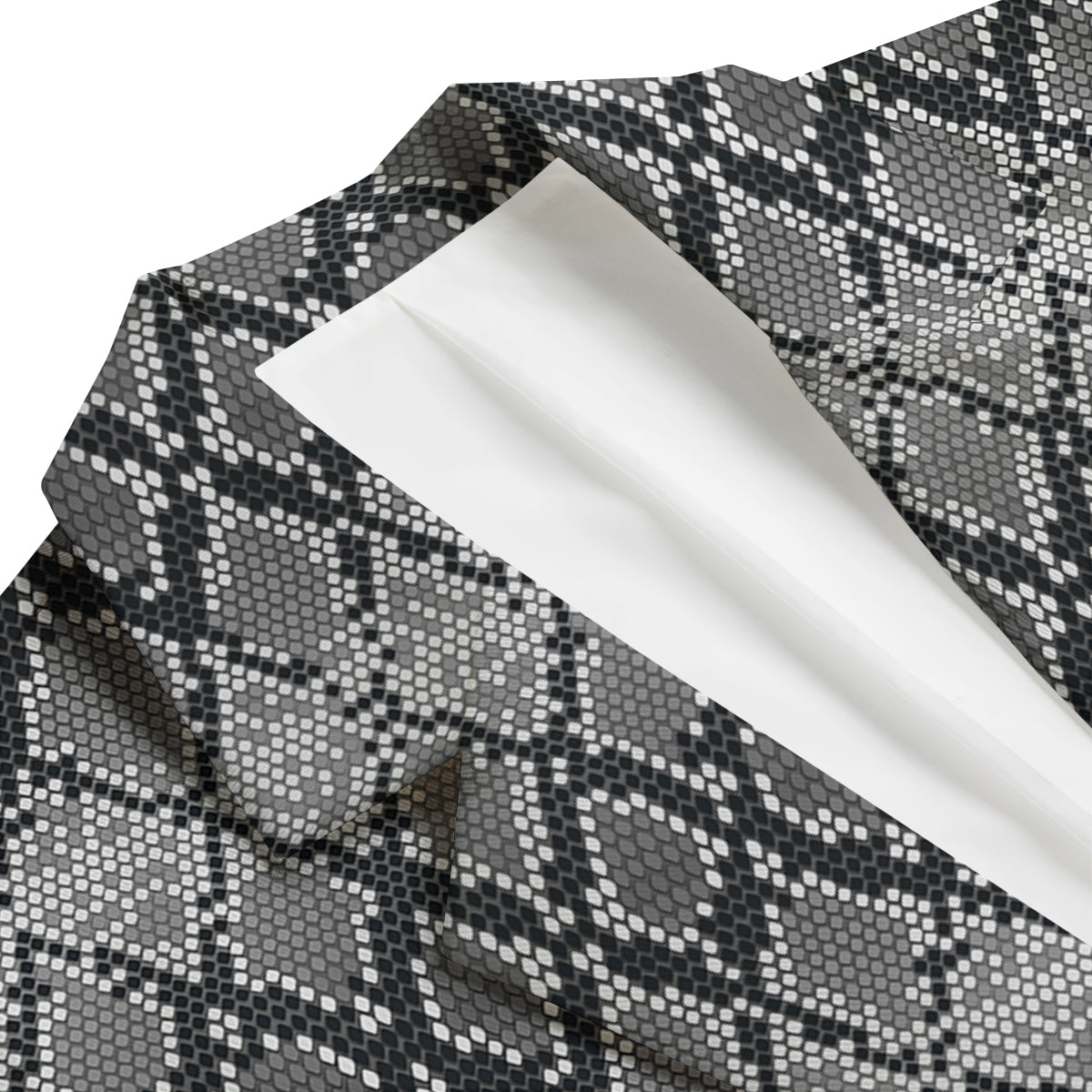 Python Skin Snakeskin Pattern Print Men's Blazer-grizzshop