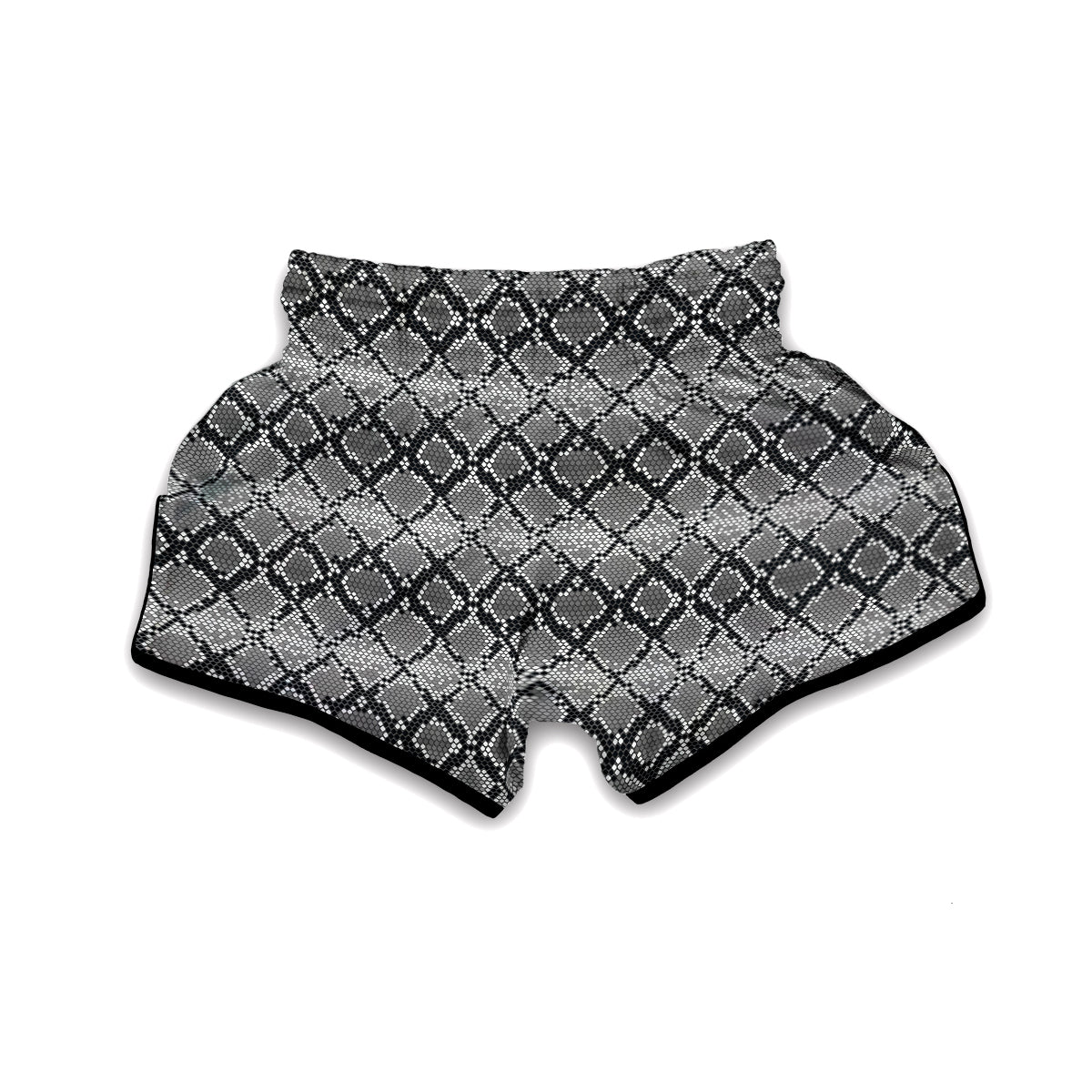 Python Skin Snakeskin Pattern Print Muay Thai Boxing Shorts-grizzshop